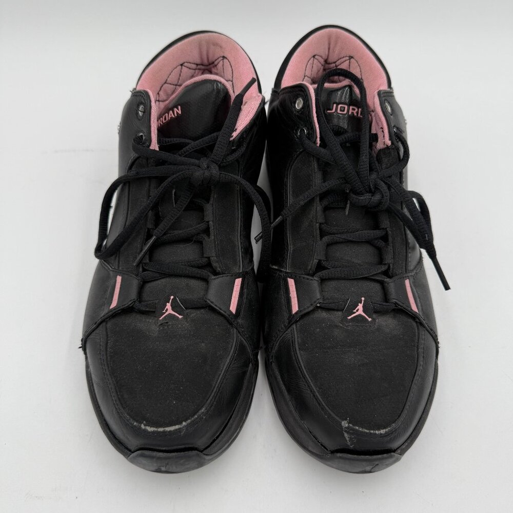 Jordan Low Sneaker Shoes Size 10.5 Black & Pink Michael Jordan Picture on sole